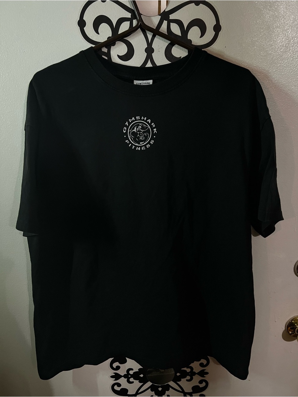 Gymshark Short Sleeve Logo Tee in Black XL Like New